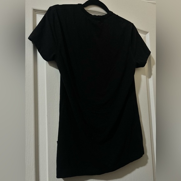 Love Moschino Black Sequined Hat & Bow Tie Designer Tee - Picture 3 of 3